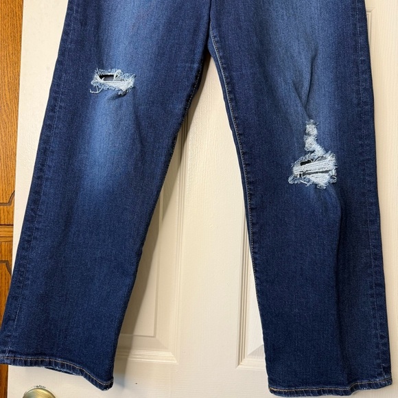 Levis Ribcage Straight Leg High Rise Jeans Women’s 29 Button Fly Blue - Picture 5 of 15